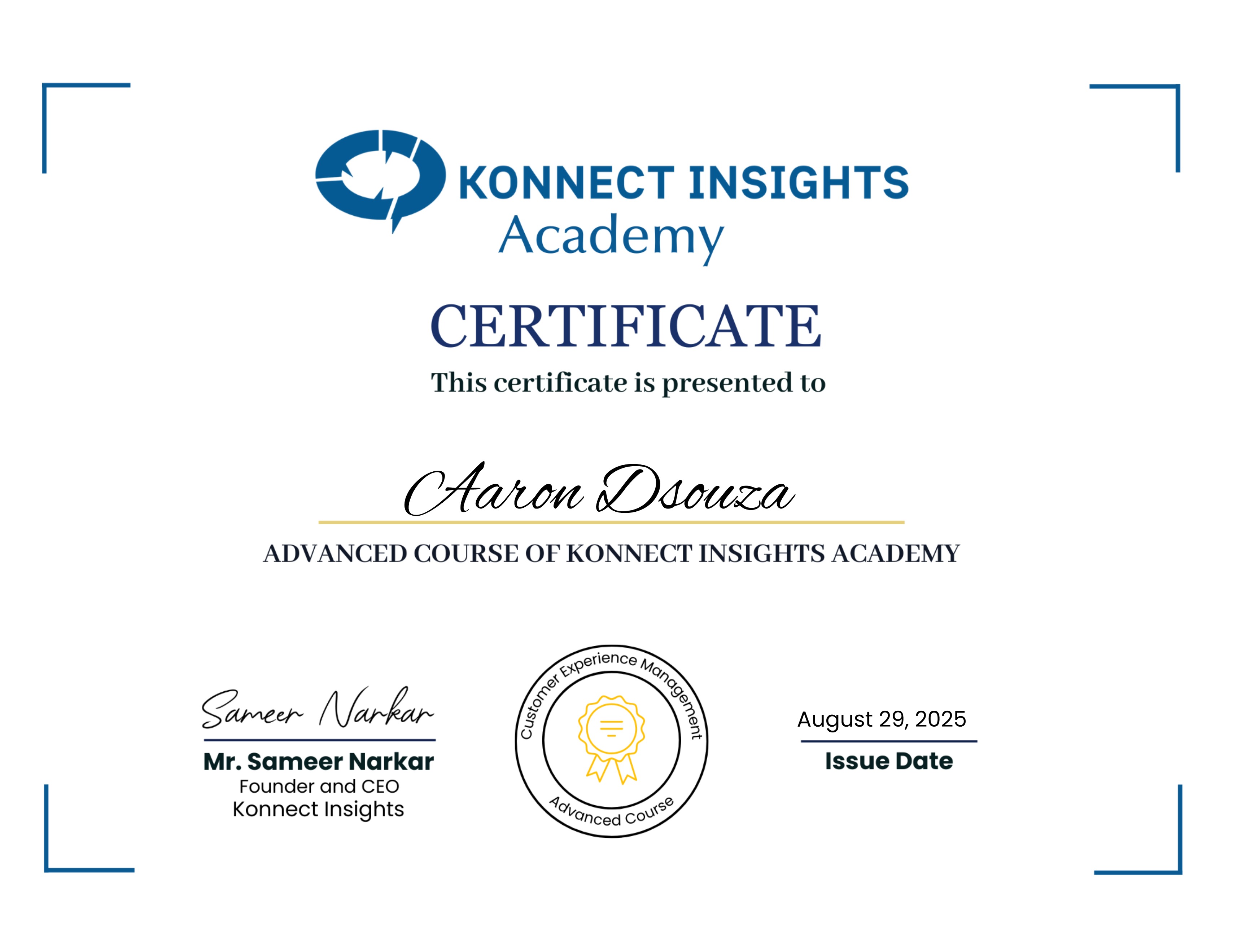 Konnect Insights Academy - Advanced Course